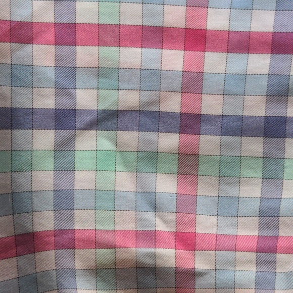 Peter Millar Crown Ease Pink Blue Plaid Preppy Long Sleeve Button Down Shirt Lg - Picture 2 of 4